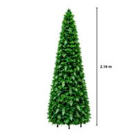 ARBOL NAVIDENO PLEGABLE DE 210 CM VERDE