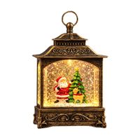 FAROL NAVIDENO CUADRADO GRANDE CON MUSICA Y LUCES LED