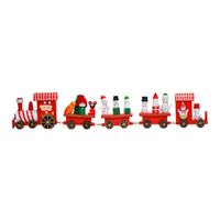 TREN NAVIDENO DECORATIVO DE MADERA 39 CM