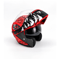 CASCO DE MOTO ABATIBLE RK 902 TATSU  ROJO  TALLA L