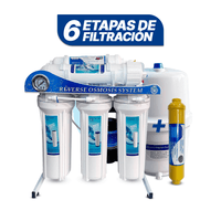 Osmosis inversa pure plus 100 GPD - 6 etapas