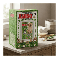 Shampoo Amigo Aloe y Romero Para Mascotas Caja de 25 sachets de 30ml