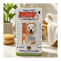Shampoo Amigo Avena y Coco Para Mascotas Caja de 25 sachets de 30ml