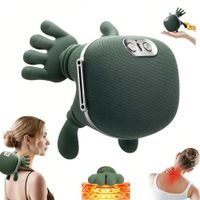 Masajeador de Cuello y Hombros 4D con Calor - Tipo Manos - Recargable USB-C