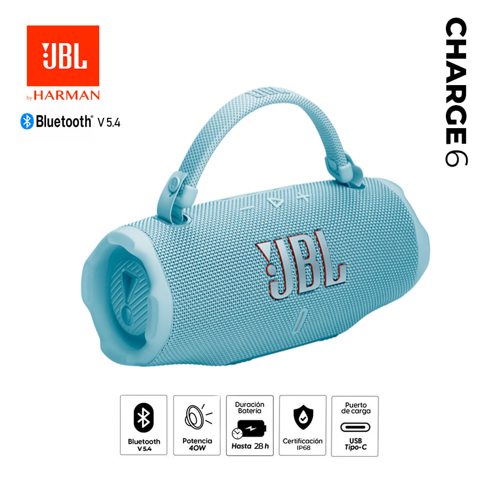 Parlante JBL Bluetooth V 5.4 CHARGE 6 45W