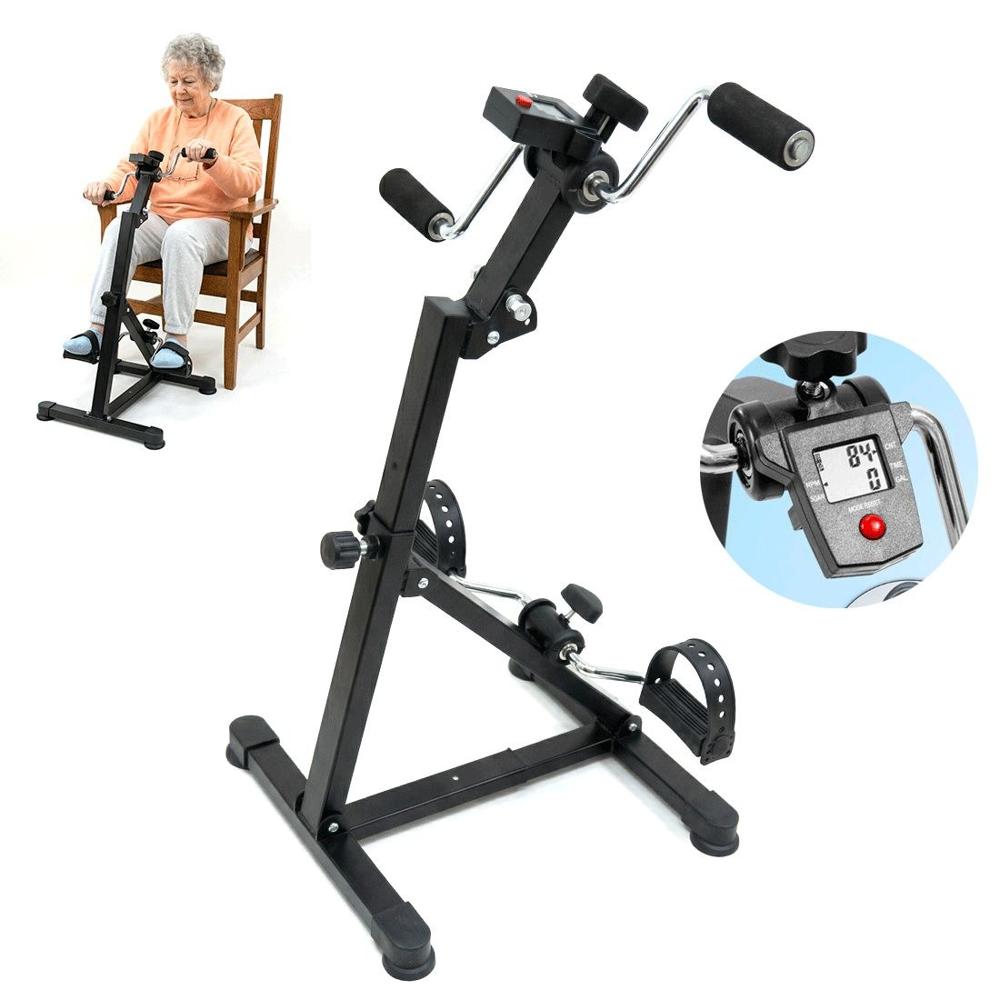 Pedalera Dual Manual de Rehabilitación para Brazos y Piernas con Monitor Digital