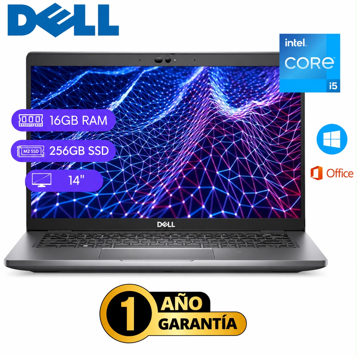 Laptop Dell Latitude 5431 i5-1250P 16GB 256GB SSD Táctil 14 FHD Win11 Pro - Reacondicionado