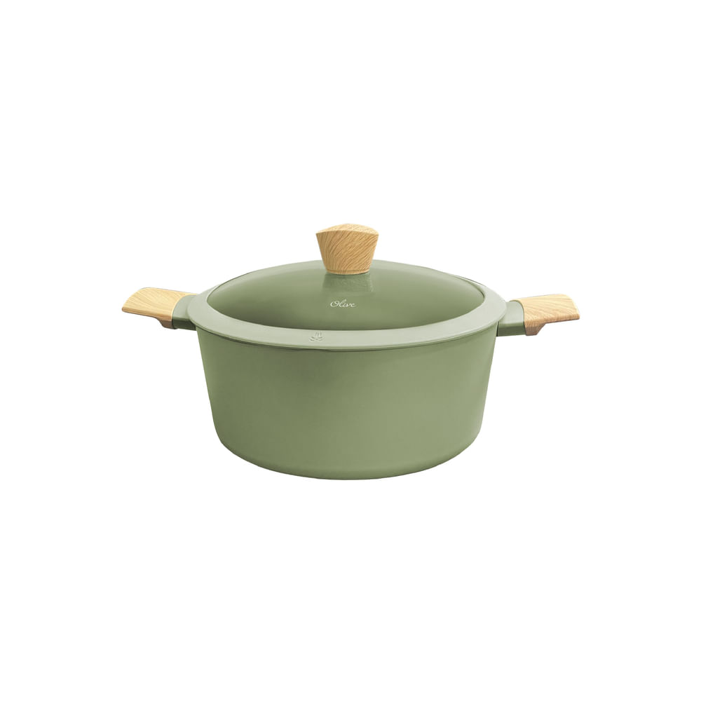 Cacerola - Olla Antiadherente Olive 26cm con Tapa HUDSON