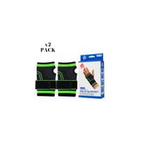 Pack x2 Soportes Deportivos de Palma y Muñeca Ajustables