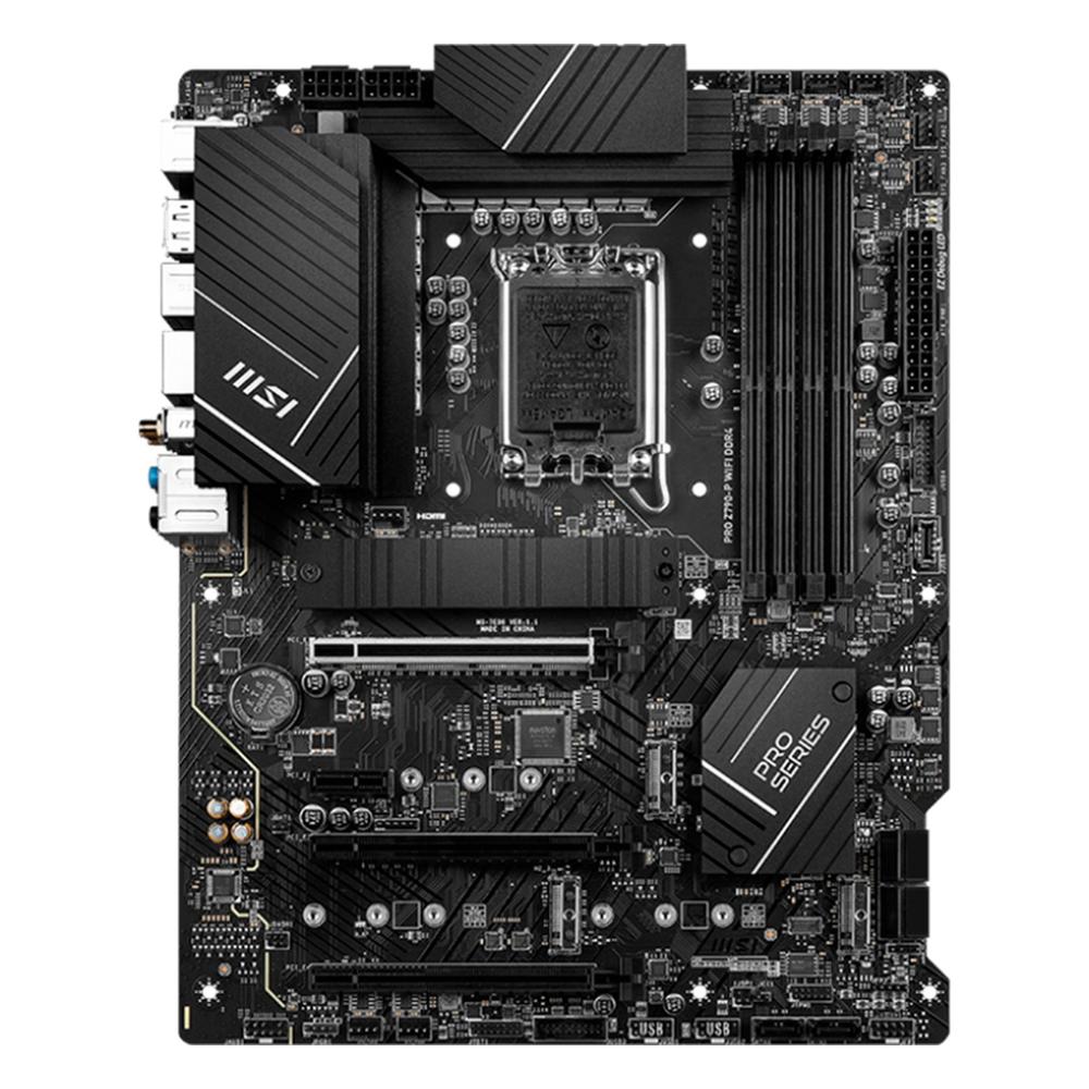 Placa Madre MSI PRO Z790-P WIFI DDR4 LGA1700 ATX Wi-Fi 6E Negra