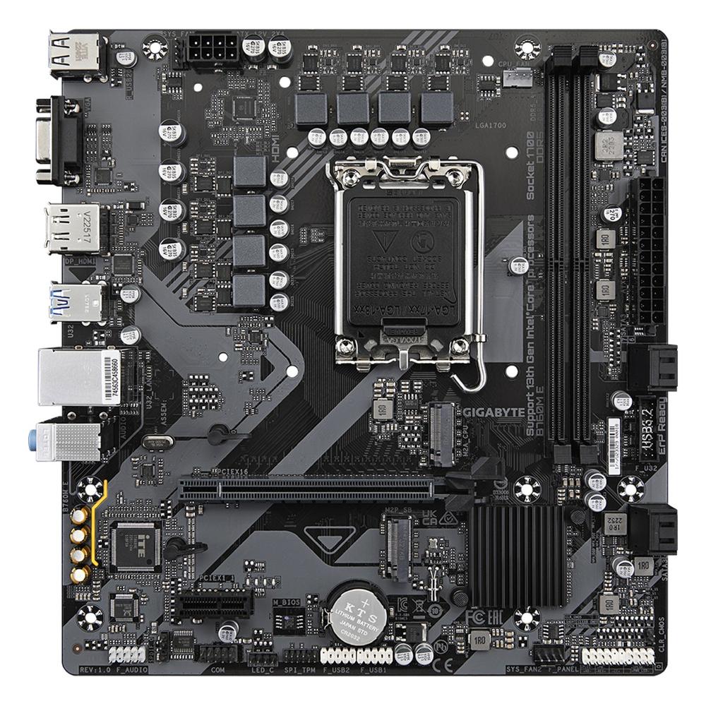 Placa Madre Gigabyte B760M E LGA1700 DDR5 Micro ATX Negra