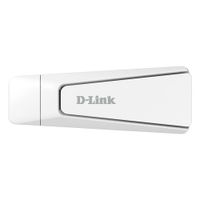Adaptador USB Wi-Fi 6 D-Link AX18U AX1800 Doble Banda USB 3.0 Antena Plegable Blanco