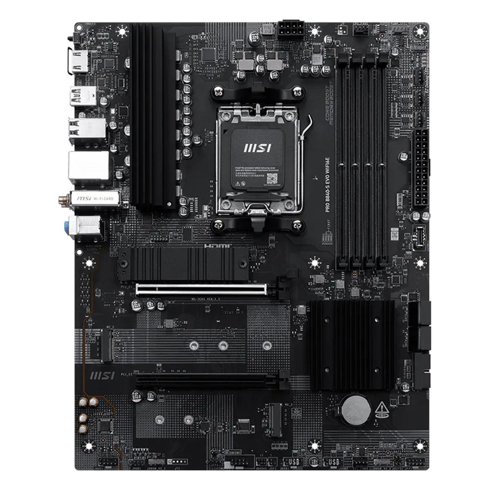 Placa Madre MSI PRO B840-S EVO AM5 DDR5 ATX Wi-Fi 6E Negra