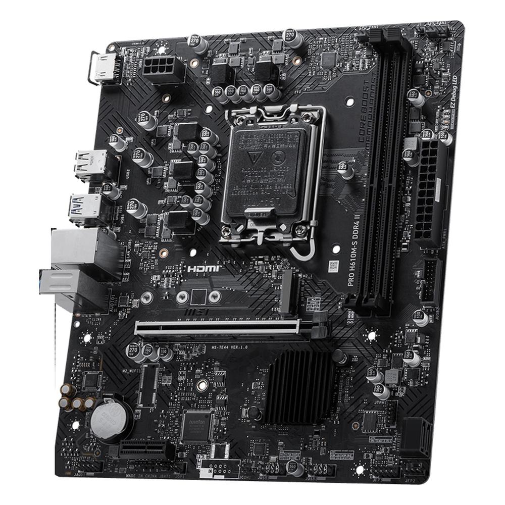Placa Madre MSI PRO H610M-S DDR4 II LGA1700 Micro ATX Negra