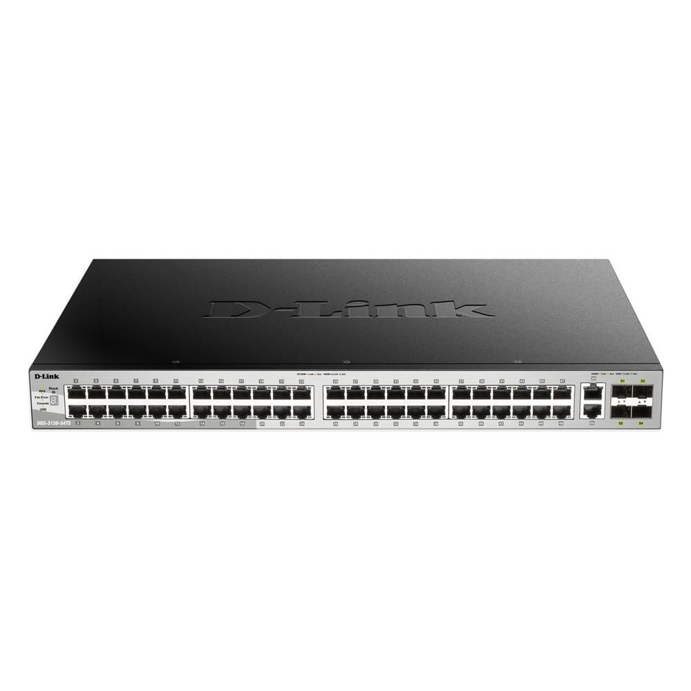 Switch Administrable D-Link DGS-3130-54TS 48 Puertos Gigabit 2 10GBASE-T 4 SFP Plus Negro