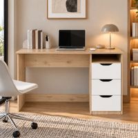 Escritorio Vintage Izaro 3 Cajones Ventitas Home Color Duna