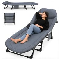 Cama Catre Plegable Camping Reclinable 6 Posiciones 120kg