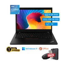 Laptop semi nueva Lenovo ThinkPad L490 Core i5 8va  8GB RAM 256GB SSD 14p. -Mouse -Funda - USB 64 GB