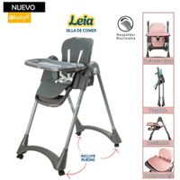 Silla de comer Plegable Reclinable Leia Gris