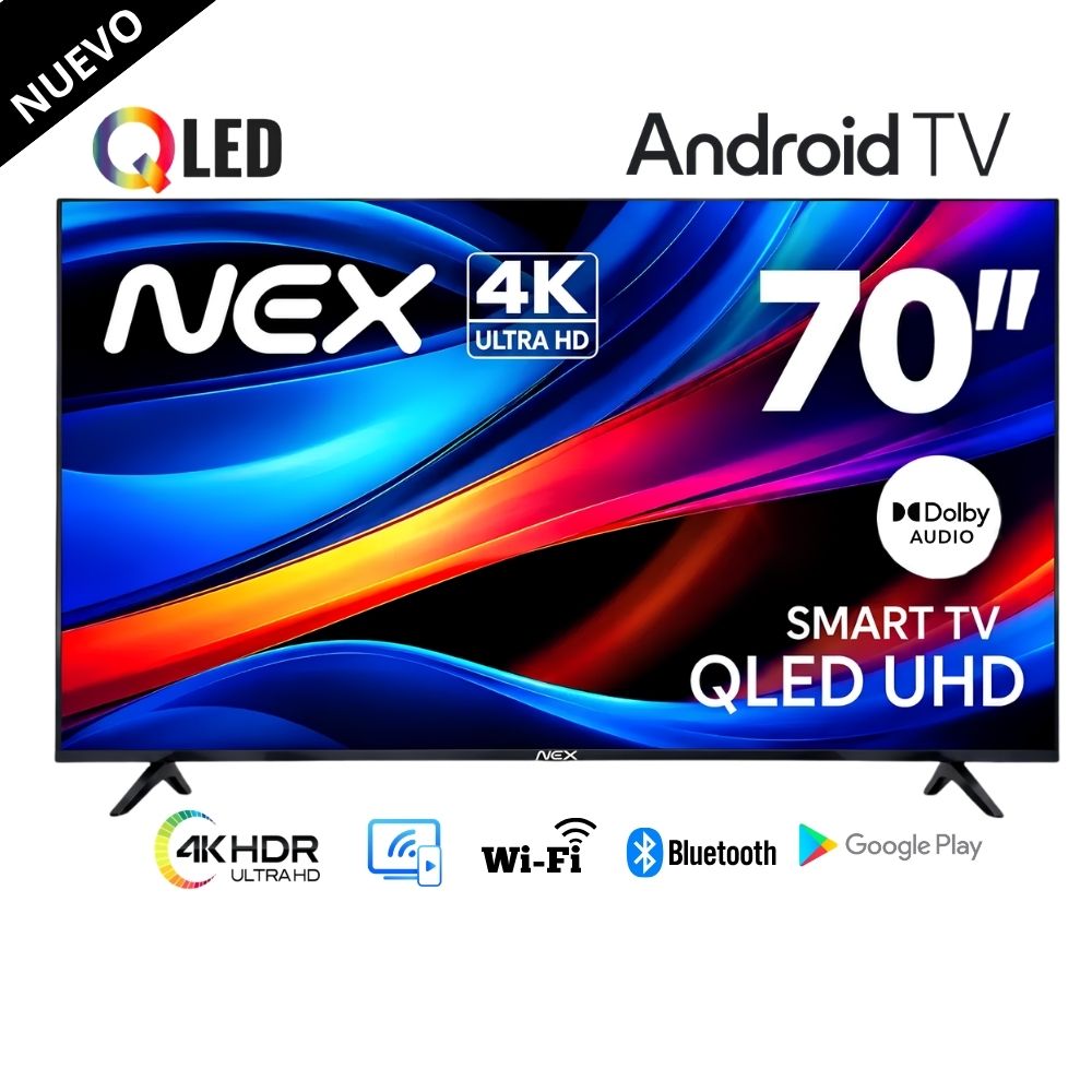 Televisor NEX QLED 70 4K ULTRA HD SMART TVQLED70S-ANDROID TV