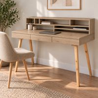 Escritorio Vintage Leticia 3 Cajones Ventitas Home Rovere