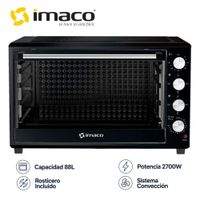 HORNO ELECTRICO IMACO 88LT 2700W COLOR NEGRO MOD HEB88R