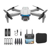 Drone E99 Pro Doble Cámara HD Led Gris Nuevo
