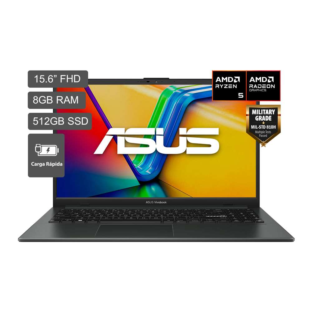 Laptop ASUS Vivobook 15.6 Ryzen 5 512GB 8GB mixed black