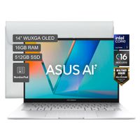 Laptop ASUS 14 Intel Core Ultra 7 255H 512GB SSD 16GB RAM Intel Arc Windows 11 Home plateado