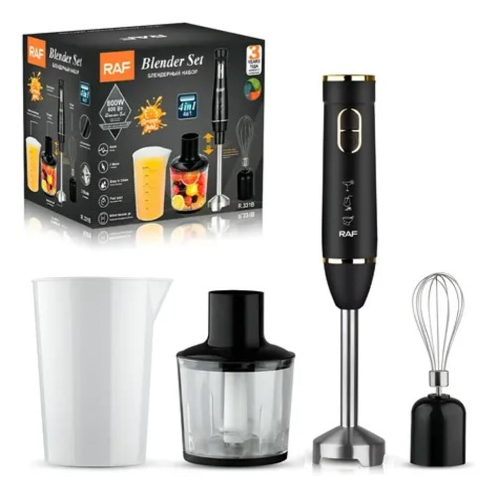 BATIDORA DE INMERSION 4 EN 1 - 800W RAF R.368B