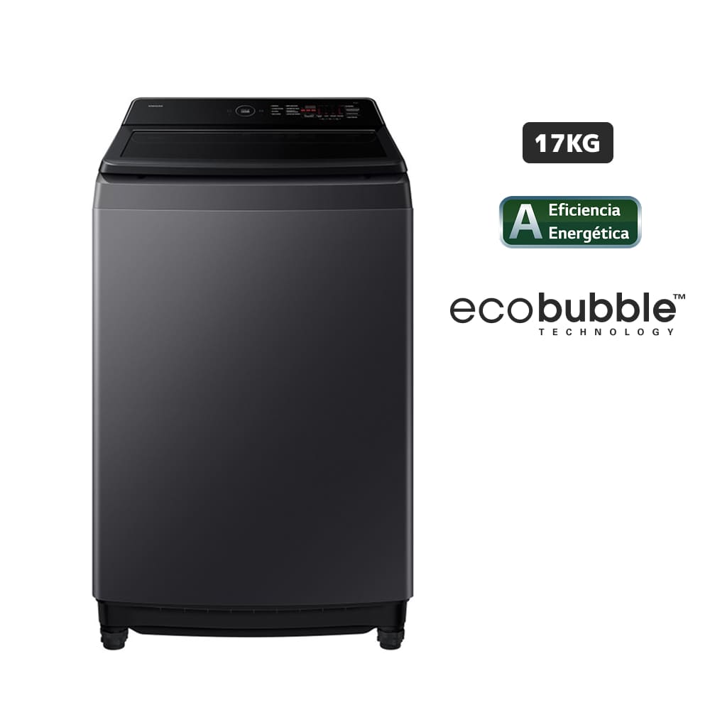 Lavadora SAMSUNG Carga Superior 17Kg WA40F17E7CPE Gris Grafito