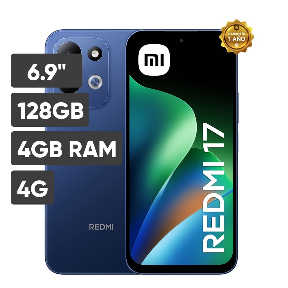 Smartphone XIAOMI Redmi 17 6.9"" 4GB 128GB 50MP Deep Blue