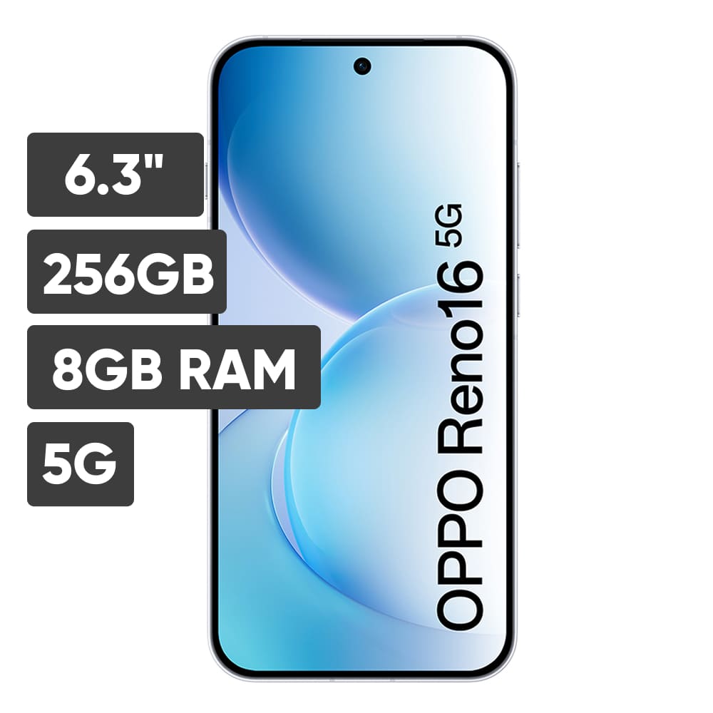 Smartphone OPPO Reno 16 6.32"" 8GB 256GB 50MP Blanco + Bundle Lanzamiento