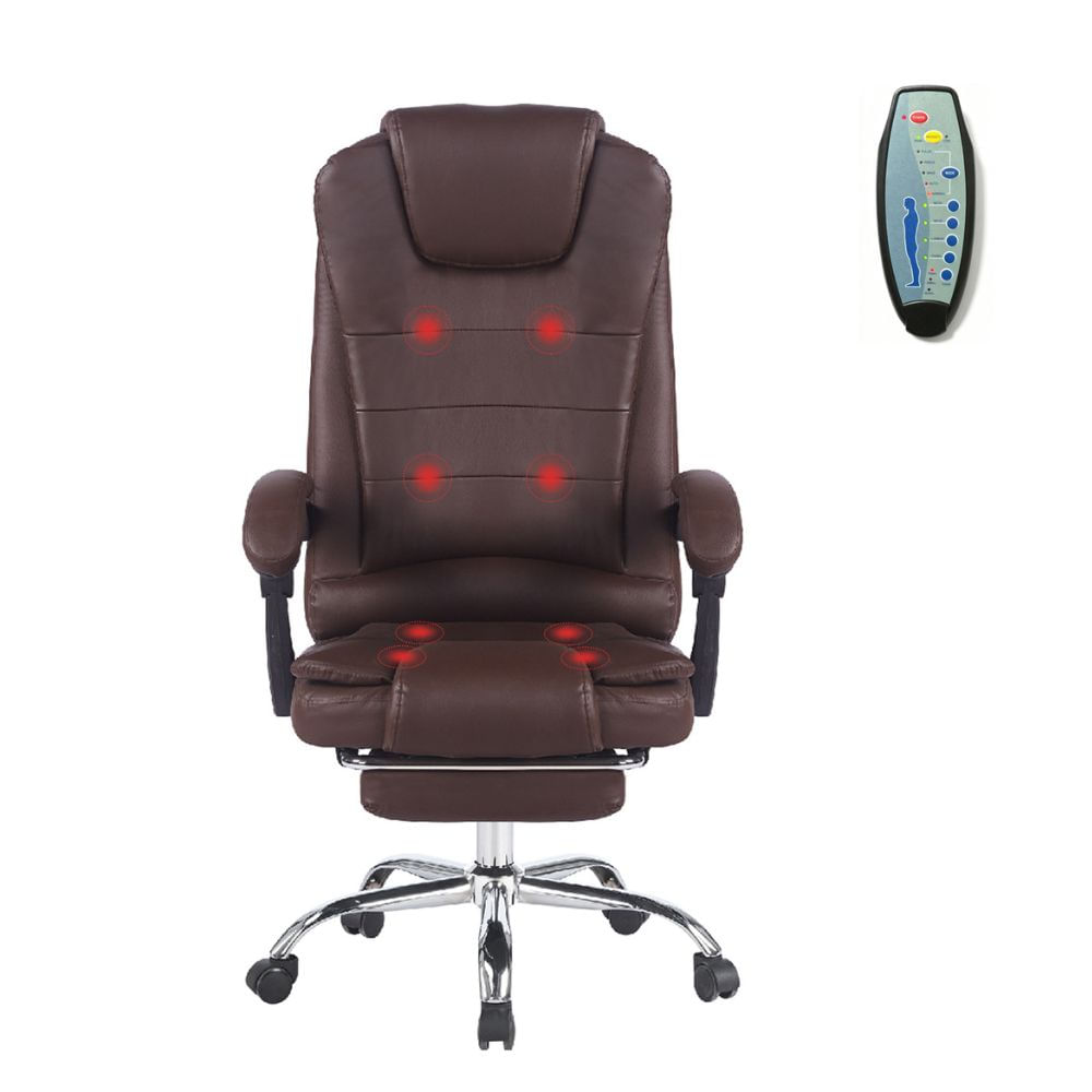 Silla Gerencial Ergonómica Relax Pro 8 Vibromasajes - Café