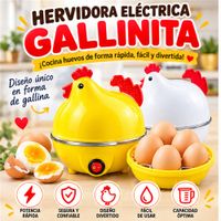 HERVIDORA ELÉCTRICA DE HUEVOS EN FORMA DE GALLINA COCEDOR A VAPOR RÁPIDO Y PRÁCTICO