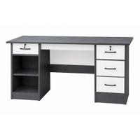 Escritorio 120 cm Mesa de Trabajo Elegante Incluye Cajones  Moderno Hogar  Oficina  FG-3