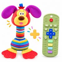 Pack x2 Mordedores para Bebé – Control Remoto y Sonajero Perrito