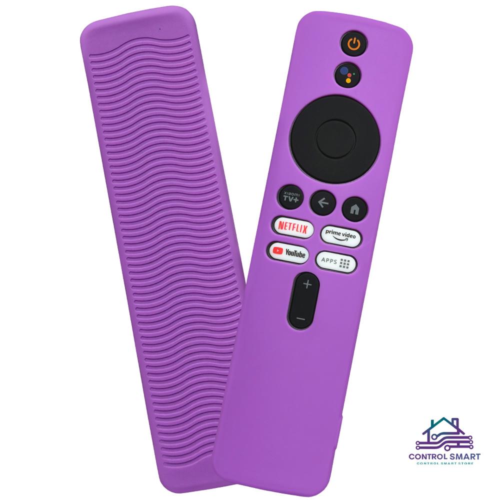 Funda de silicona Morada Compatible con Control Xiaomi TV Stick 4K