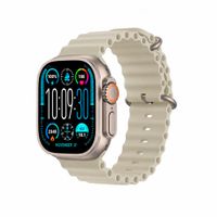 Smartwatch Laxasfit Ultra Max Serie 10 Recibe Llamadas Beige