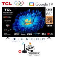 Televisor TCL 65 QD-MiniLED Premium 4k UHD Smart TV 65C6KS-Google Tv -l- Antena Digital