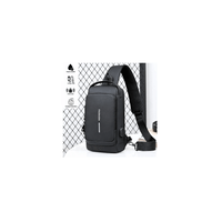 Bolso de Hombro  Sling Bag Cruzado Negro
