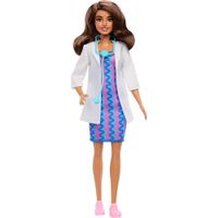 MUÑECA BARBIE DOCTORA CON BATA Y ESTETOSCOPIO