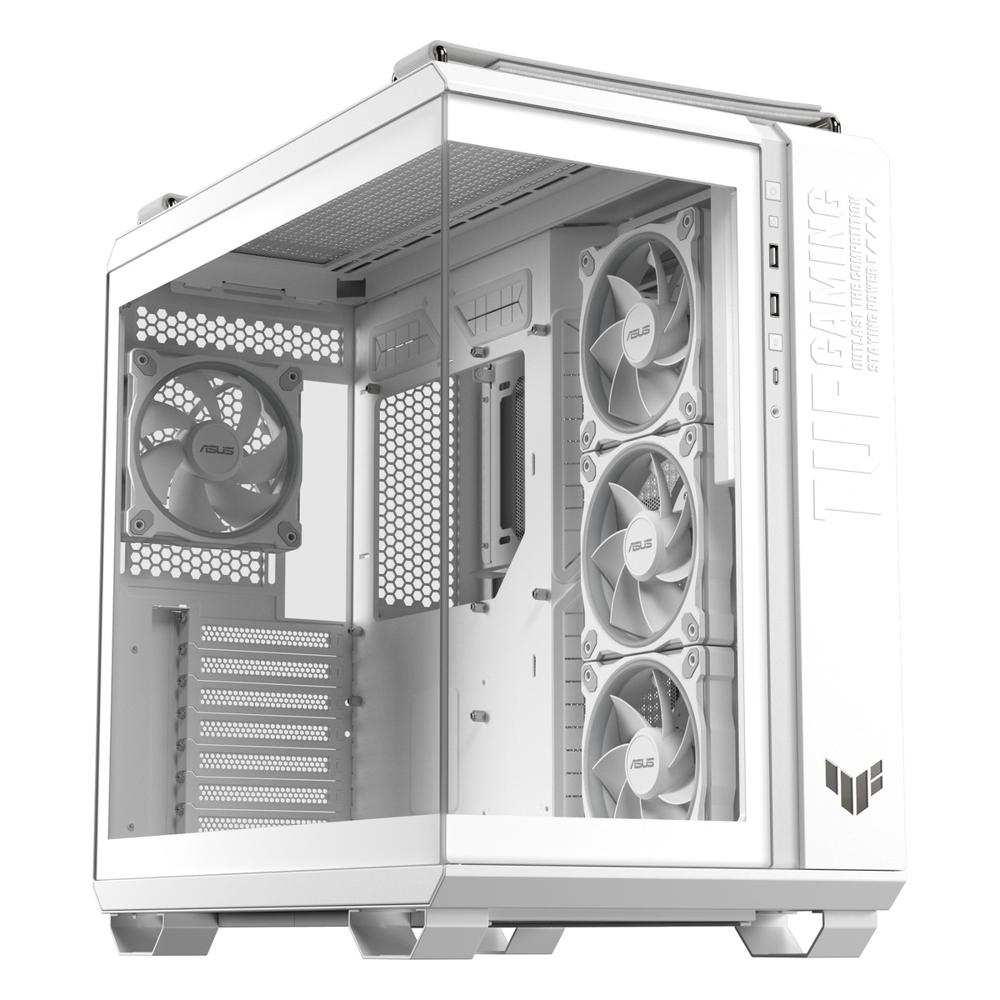 Case Gamer ASUS TUF Gaming GT502 Horizon ARGB Mid Tower ATX Sin Fuente 4 Ventiladores Blanco
