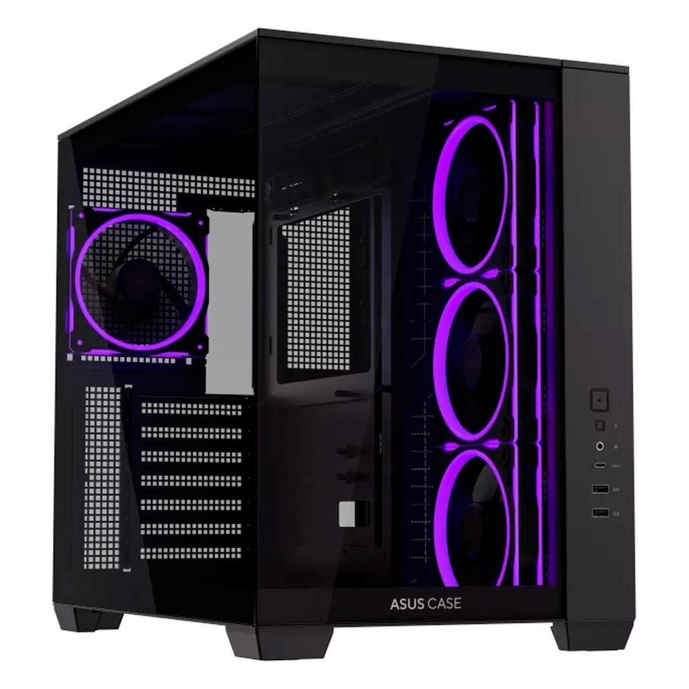 Case ASUS A32 Plus ARGB Mid Tower ATX Sin Fuente 4 Ventiladores ARGB Negro