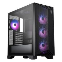 Case Gamer MSI MPG GUNGNIR 211R AIRFLOW PZ Mid Tower Sin Fuente 4 Ventiladores ARGB Negro