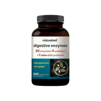 NatureBell Enzimas Digestivas con Prebióticos y Probióticos 240 Cápsulas