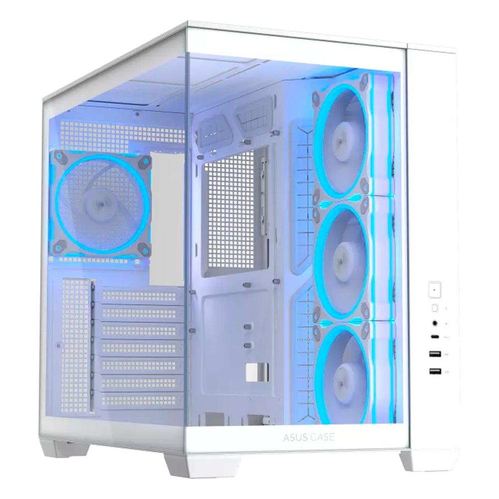 Case ASUS A32 Plus ARGB Mid Tower ATX Sin Fuente 4 Ventiladores ARGB Blanco
