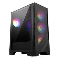Case Gamer MSI MAG FORGE 121A AIRFLOW Mid Tower ATX con Fuente 750W 80 Plus Bronze Negro