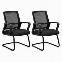 Pack 2 Sillas de Oficina Respaldo Malla Asiento Acolchado D1059A