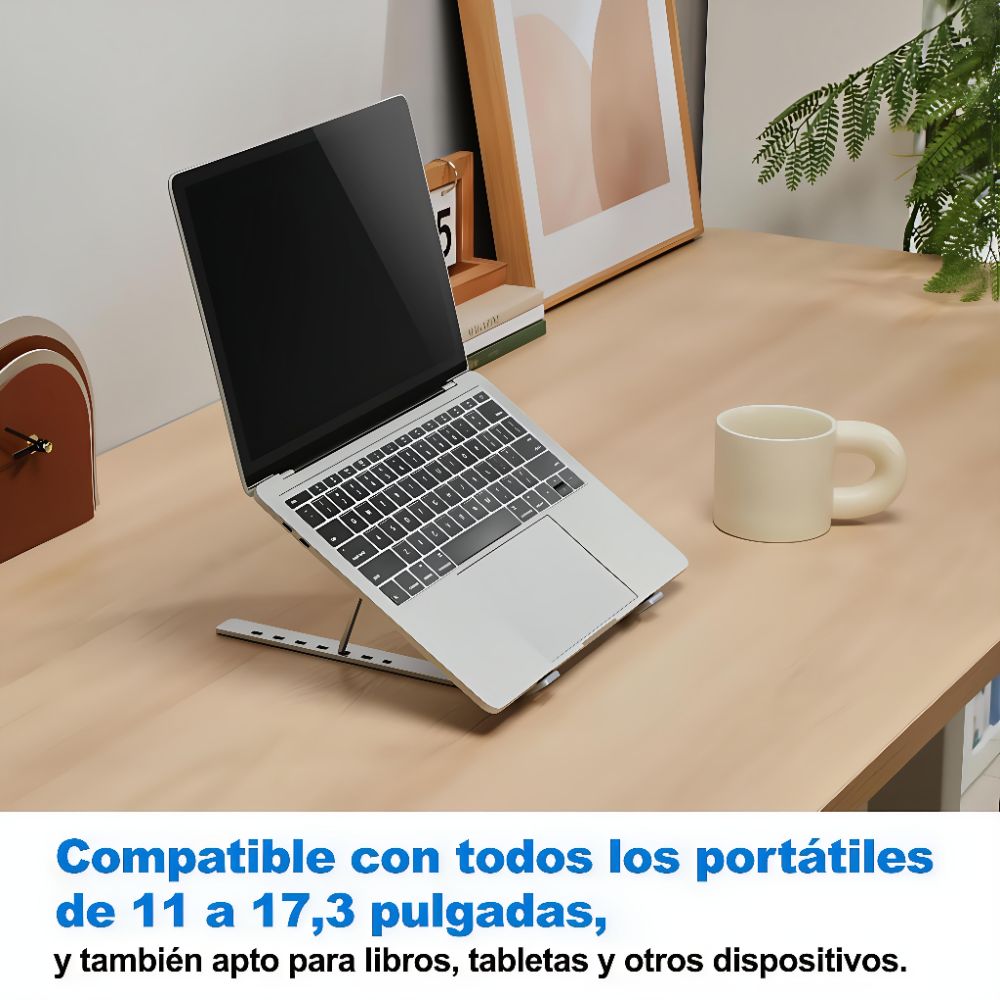 soporte para laptop de aluminio plegable